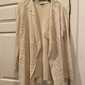 Crème cardigan sweater